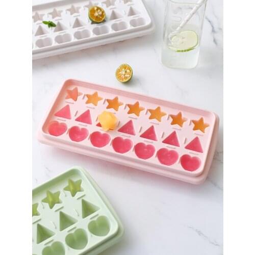 Frozen ice cube mold personality creative home made small small grid refrigerator with lid to make ice cube mold