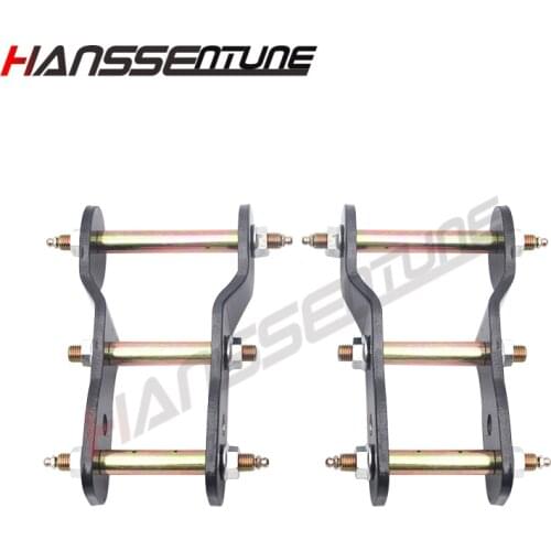 HANSSENTUNE 4x4 Pickup Rear Leaf Spring Greasable Shackles Extended 2" Suspension Spring Lift Kits for Triton 2015