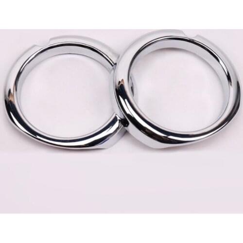 Chrome Car Auto Front Bumper Fog Light Lamp Covers Trim Styling Sticker For Mitsubishi Outlander 2016 Car-covers ABS