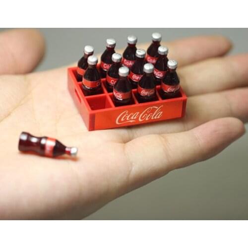 Ob11 1 / 12BJD Toy House Mini Food Simulation Miniature Model Mini Cola Bottle Doll Kitchen Toy Scene Accessories
