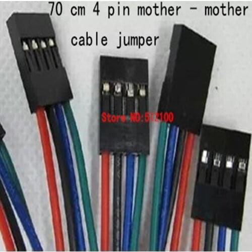 Free shipping 50Sets 70cm 4Pin 4 Pin Female to Female Jumper Wire Dupont Cable