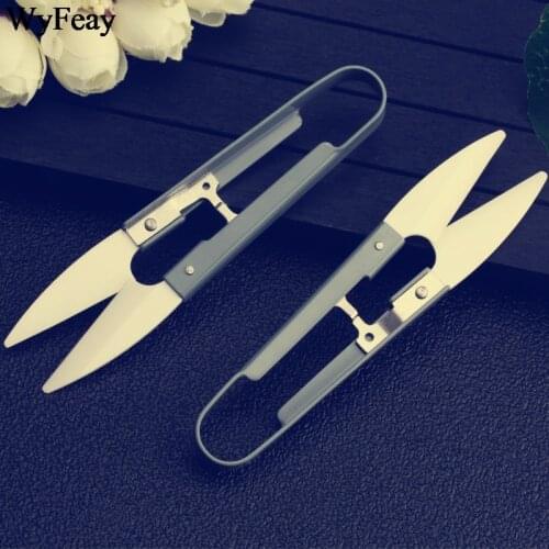 Ceramic U-shaped Knife Cross-stitch Scissors Thread Head Yarn Fish Line Child Food Safety Sewing Embroidery Tailor Scissors Tool