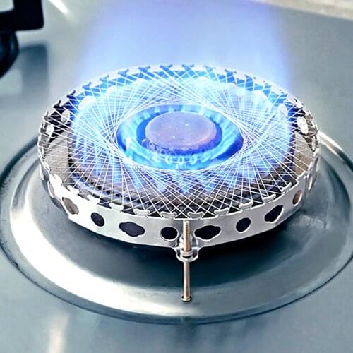 Aggregate Flame Gas Stove Torch Net Windproof Round Mesh Stainless Steel Energy Saving Cover Stove Accessories Pot Stand Adapter