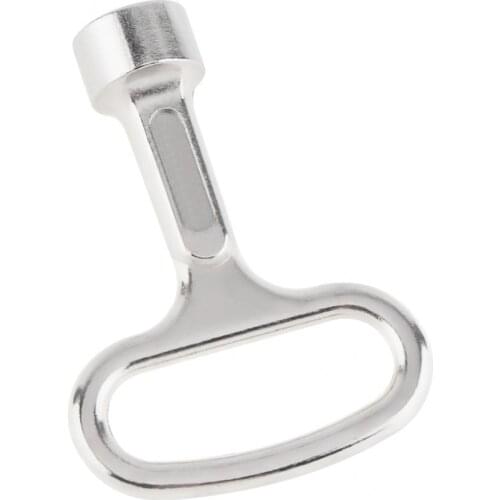 Multi-function Small Zinc Alloy Plumber Key Wrench with Inside Triangle Port for Electric Control Cabinet / Tap Water Valve