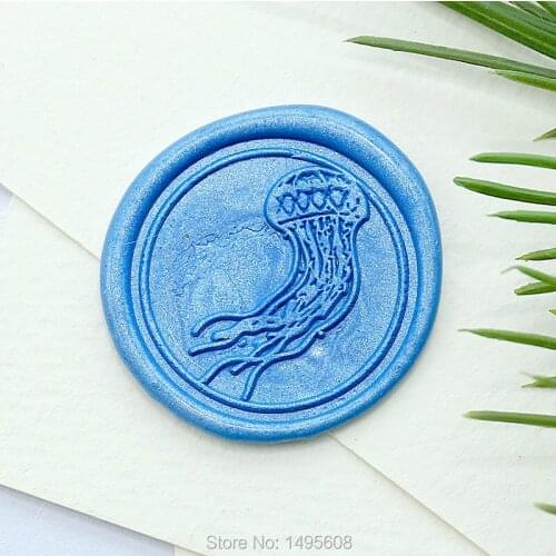 Float Jellyfish Wax seal stamp set ,Wax wedding invitation seal,Wax Seal Stamp,wax seal gift seal, wax sealing WS3788
