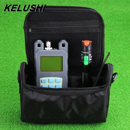 Fiber Optic Cable Tester Tool Set -70dBm~+6 or 10dBm Optical Power Meter 1/10/20/30mW Visual Fault Locator 1-30km FTTH Kit Bag