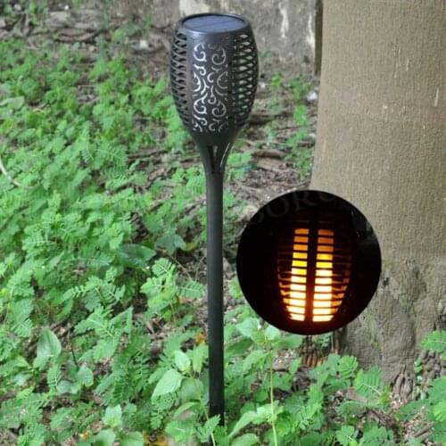 Outdoor Led Solar Lights Flickering Dancing Flame Torch Solar Lighting Waterproof Lamp For Garden Decoration Landscape Lawn Path