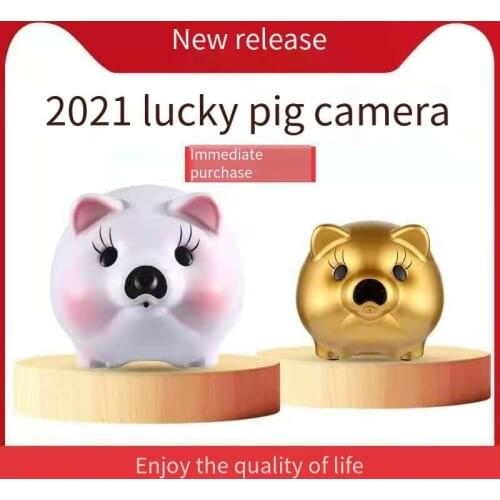 New Baby Monitoring Piggy Bank Camera Mobile Phone APP Connection Network Wireless 1080P HD Camera Home Video Recorder Webcam