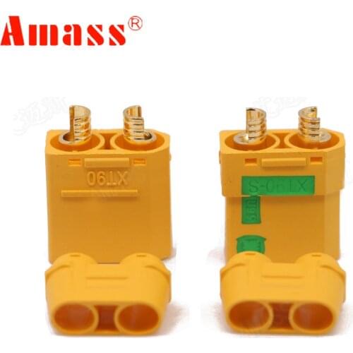 1pair Amass XT90S XT90-S Male Female Bullet Connector Anti Spark For RC DIY FPV Quadcopter brushless motor Drone 30% OFF