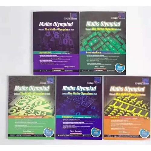 5 Books/Set SAP Maths Olympiad Math Workbooks English Math Problems Teaching Books libros