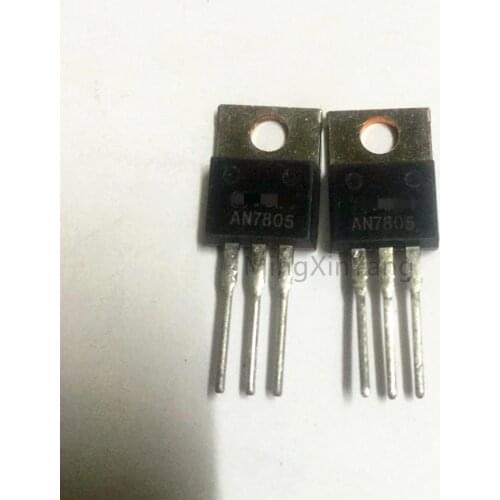 10PCS AN7805 TO-220 5V 1.5A Straight TRIODE, three-terminal regulator IC chip