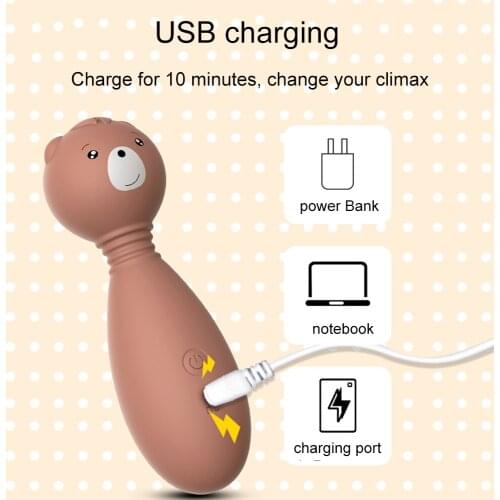 USB Charging Soft Silicone AV Stick 12 Modes Portable G-Spot Clitoral Stimulator Women Masturbator Adult Waterproof Life Sex Toy