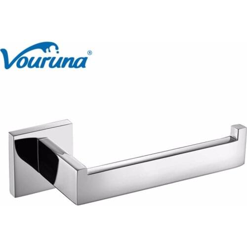 VOURUNA Wholesale Promotion 304 Stainless Steel Toilet Tissue Hanger Sus Bathroom Rolling Paper Holder