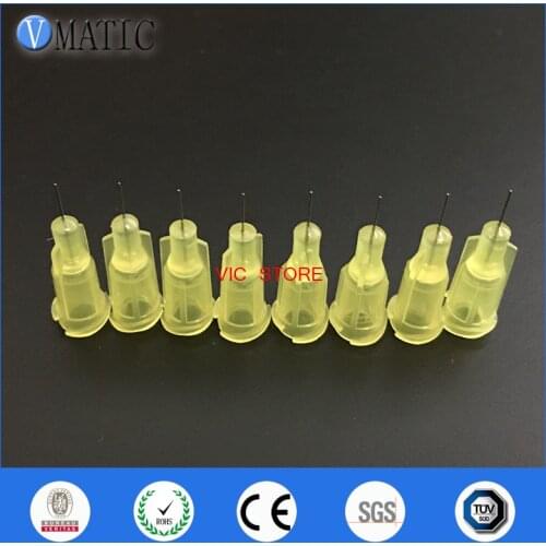 High Quality Non Sterilized Quality Assurance 100Pcs 32G 1/4'' Inch Stainless Steel Glue Dispensing Screw Syringe Needle Tips