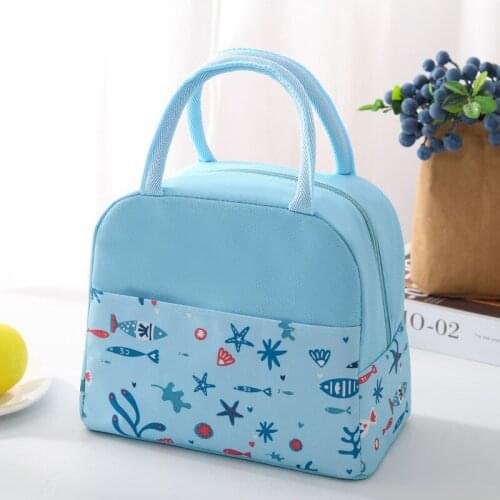 Large Capacity Cooler Lunch Box Portable Insulated Oxford Fabric Handbags Thermal Food Picnic Bags for Women and Kids
