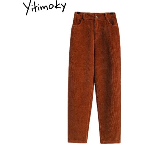 Yitimoky Women's Corduroy Trousers