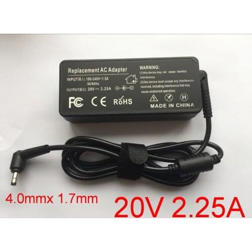 10pcs 20V 2.25A ADP-45DW C Laptop Adapter for Lenovo 100SCHROMEBOOK IDEAPAD100-15PA-1450-55LU PA-1450-55LN PA-1450-55LR Notebook