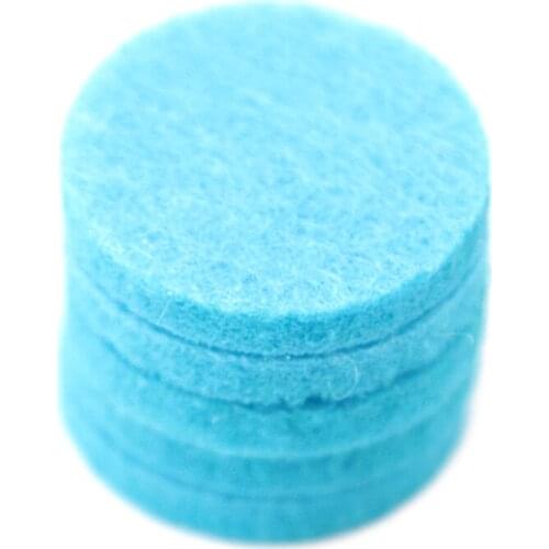 100pcs Blue Colors 22.3mm Round Essential Oils Diffuser Locket Pads Perfume Aroma Locket Replacement Pads