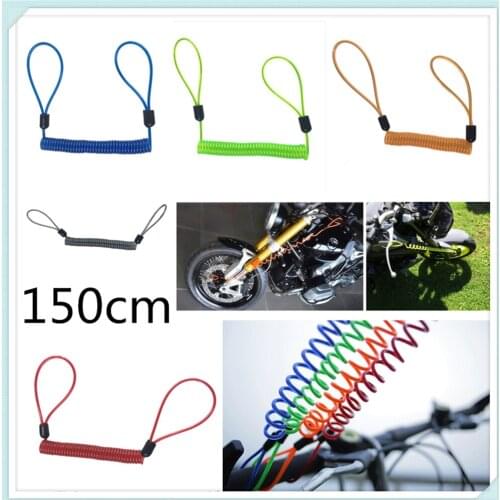 150cm motorcycle burglar alarm reminder rope spring pull wire for YAMAHA XMAX125 XMAX250 XMAX 400 X300 V-MAX 1700 VMAX1