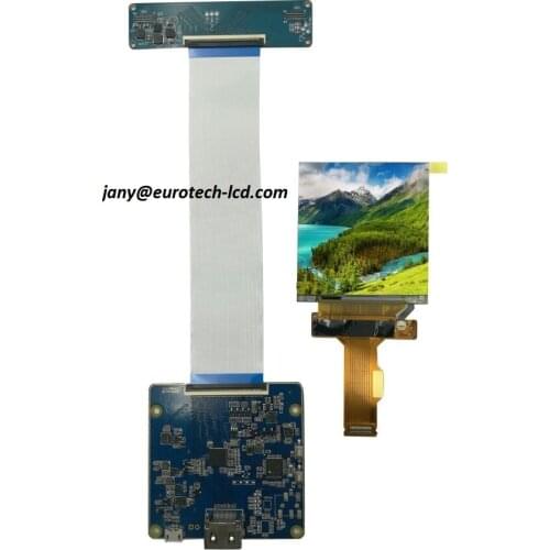 2.9" inch 1440*1440 VR AR 2K lcd display panel MIPI to HDMI board