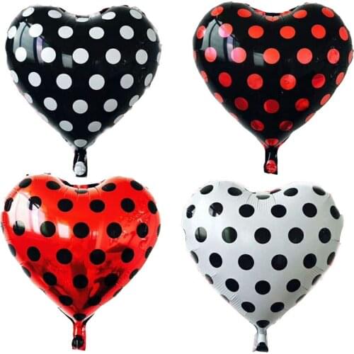 2pcs Spot Polka Dot Pattern Foil Balloons Birthday Party Decoration Kids Wedding Party Christmas Party Suppliers Classic Toys