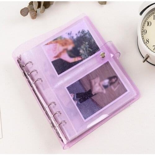 3/5 Inches Photo Album 200 Pockets Portable Transparent card Holder Cute Jelly Color Card Bag Loose-leaf Hot