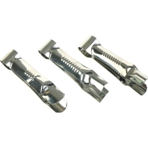 3pcs DIY Cake Clip Stainless Steel Clamp Crimper Cutters Mold Fondant Cake Clip Lace Mould Patisserie