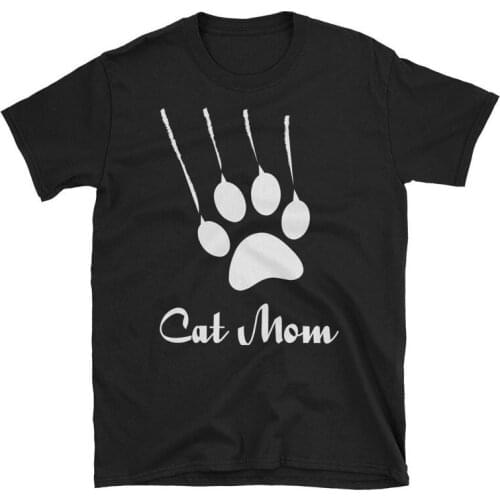 Amime Clothing 2019 New Cat Mom Mama Mother Tshirt Womens Cute Funny Letter T-shirt Creative Cotton Leisure Top Tees For Ladies
