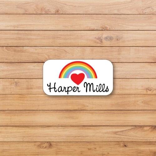 FREE SHIPPING 105 pcs Personalized Name Stickers Customized cartoon pattern Water Proof School Label Tag FREE SHIPPING