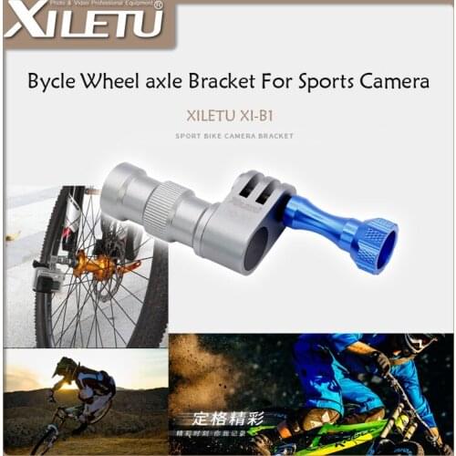 XILETU XI-B1 Bicycle Wheel Bracket Holder Connector Mount For GoPro Hero 3 4 Xiaomi Yi Sports Camera Bike Hub Interface 5mm