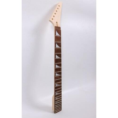 Maple Guitar Neck 24 Fret 25.5 Inch Rosewood Fretboard unfinished Electric Guitar Replacement #J130