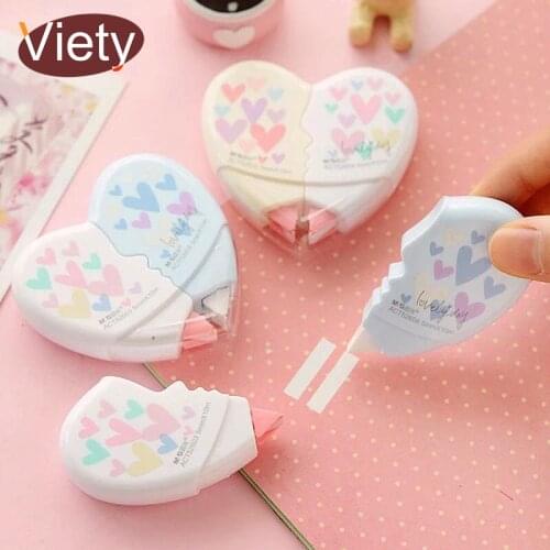 Cute Love Heart Cat Claw Correction Tape Material Escolar Kawaii Stationery Office School Supplies Papelaria 10M