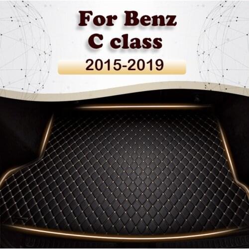 Car trunk mat for Benz C class S205 Station wagon 2015 2016 2017 2018 2019 Cargo Liner Carpet Interior Parts Accessories Cover