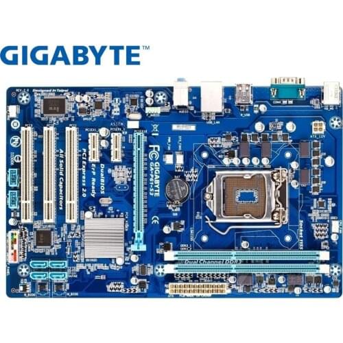 Used original motherboard Gigabyte GA-P61-S3-B3 GA-P61-S3 LGA 1155 DDR3 16GB USB2.0 P61-S3-B3 H61 Desktop motherboard