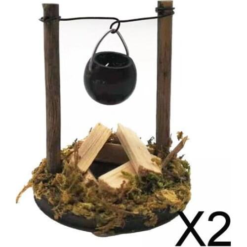 2xDollhouse Miniature DIY Doll House Accessory for Kids Boys Girls Kids Gifts