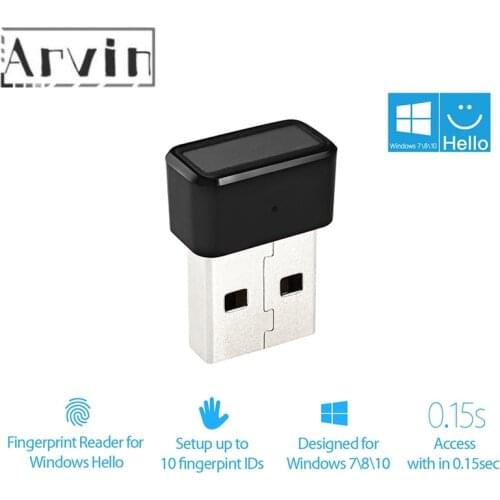 USB Fingerprint Reader module device recognition for Windows 10 hello Biometric Security Key USB interface