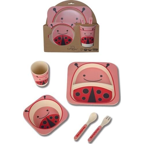 Cmk Ladybug Bamboo Fiber 5 Piece Mama Set