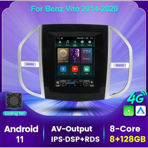 Navifly 6+128G 9.7"Tesla screen Car Player Navigation GPS Radio For Mercedes Benz Vito 3 W447 2014 - 2020 Wireless carplay Auto