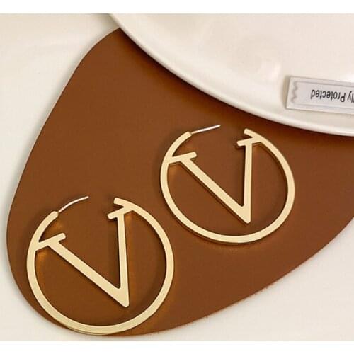 Stainless Steel Gold Hoop Earrings For Women Simple Punk Fashion Gold Silver Ear Gift Party Jewelry