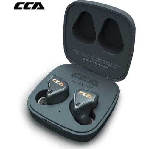 NEW CCA CX4 TWS True Wireless Bluetooth Headset Earphone V5.0 1BA+1DD Hybrid HIFI Stereo Sport Headset Noise Cancelling ZSX S1