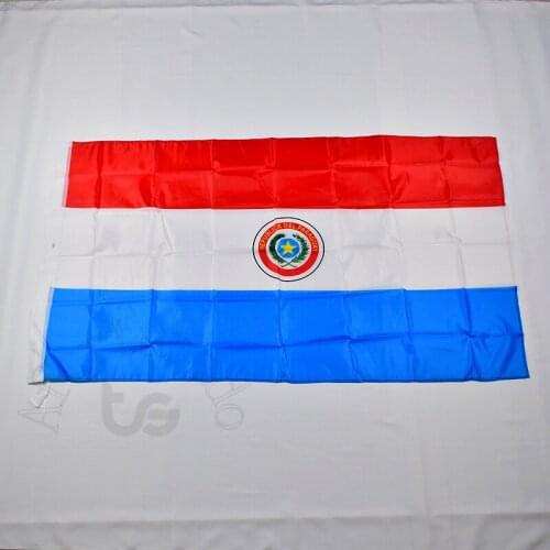 Paraguay Paraguayan 90*150cm flag Banner blue 3x5 Foot National flag for meet,Parade,party.Hanging,decoration