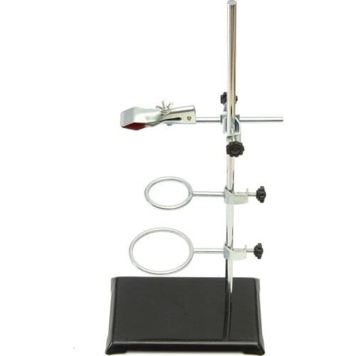 50cm High Retort Stand Iron Stand with Clamp Clip Lab Education Supplies Laboratory Ring Stand Educational Equipment School