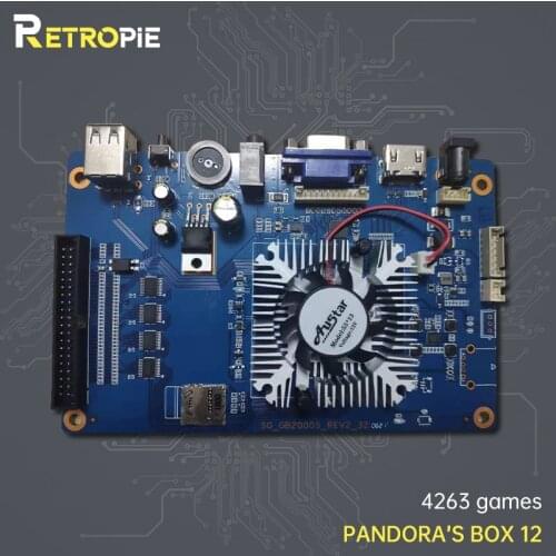 Retropie Pandora’s Box 12 New Games 4263 In 1 Family-Version Arcade Cabinet HD Video Jamma VGA Console Motherboard FBA MAME PS1