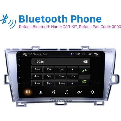 Seicane 9 inch car GPS Unit Player Radio Android 9.1 for 2009-2013 Toyota Prius Right Hand driving support Carplay Digital TV