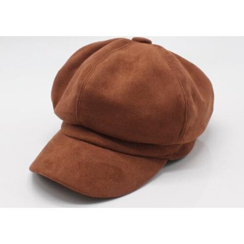 Seioum Newsboy Cap Beret Female Autumn Winter Hats For Women Men Octagonal Cap Painter Hat Vintage England Gorras Boina Feminin