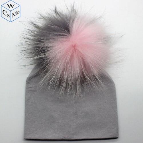PomPom Hat Newborn Hat Baby Cotton Hat Girl Boy 0-2Years Kids Children Toddler Infant Beanie Knit Spring Autumn Winter Cap
