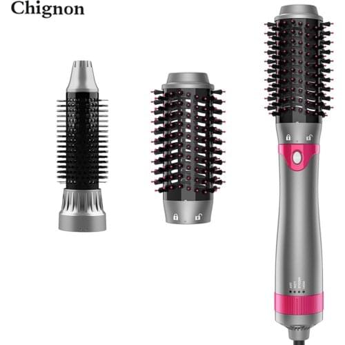 Interchangeable Multifunctional Hair Dryer And Curling Blower For Hot Air Brush Straightening Machine Curling Styling Hair Dryer