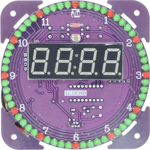 Light Control Music Led Electronic Clock Diy Kit Chinese and English Timekeeping Ds3231 Definable Ringtone