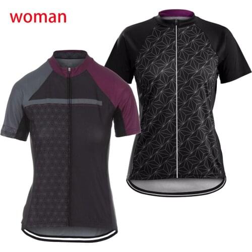 Woman Cycling Jersey Black Short Sleeve Bike Wear Clothing Outdoor Triathlon MTB Maillot Ciclismo Hombre Cajastur