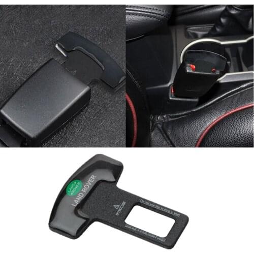 1/2Pcs Metal Car Interior Seat Belt Clip Safety Belt Plug For Land Rover Range Rover Evoque Defender Discovery